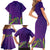 Mardi Gras Festive Confetti Family Matching Short Sleeve Bodycon Dress and Hawaiian Shirt - Wonder Print Shop