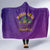 Mardi Gras Festive Confetti Hooded Blanket