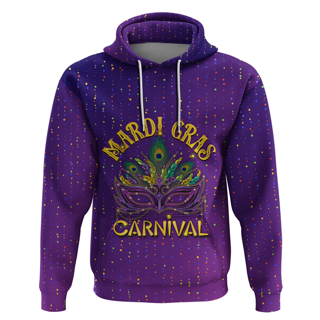 Mardi Gras Festive Confetti Hoodie - Wonder Print Shop