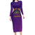 Mardi Gras Festive Confetti Long Sleeve Bodycon Dress - Wonder Print Shop