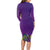 Mardi Gras Festive Confetti Long Sleeve Bodycon Dress - Wonder Print Shop