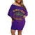 Mardi Gras Festive Confetti Off Shoulder Short Dress - Wonder Print Shop