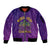 Mardi Gras Festive Confetti Sleeve Zip Bomber Jacket - Wonder Print Shop