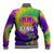 Mardi Gras Baseball Jacket Tie-dye Style - King LT7 - Wonder Print Shop