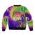 Mardi Gras Bomber Jacket Tie-dye Style - King LT7 - Wonder Print Shop