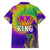 Mardi Gras Hawaiian Shirt Tie-dye Style - King - Wonder Print Shop