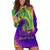 Mardi Gras Hoodie Dress Tie-dye Style - King - Wonder Print Shop