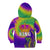 Mardi Gras Kid Hoodie Tie-dye Style - King - Wonder Print Shop