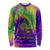 Mardi Gras Long Sleeve Shirt Tie-dye Style - King - Wonder Print Shop