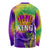 Mardi Gras Long Sleeve Shirt Tie-dye Style - King - Wonder Print Shop