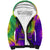 Mardi Gras Sherpa Hoodie Tie-dye Style - King - Wonder Print Shop