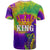 Mardi Gras T Shirt Tie-dye Style - King - Wonder Print Shop