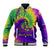 Mardi Gras Baseball Jacket Tie-dye Style - Queen LT7 - Wonder Print Shop