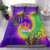 Mardi Gras Bedding Set Tie-dye Style - Queen LT7 - Wonder Print Shop