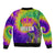 Mardi Gras Bomber Jacket Tie-dye Style - Queen LT7 - Wonder Print Shop