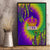 Mardi Gras Canvas Wall Art Tie-dye Style - Queen LT7 - Wonder Print Shop