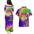 Mardi Gras Couples Matching Puletasi and Hawaiian Shirt Tie-dye Style - Queen LT7 - Wonder Print Shop