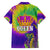 Mardi Gras Family Matching Long Sleeve Bodycon Dress and Hawaiian Shirt Tie-dye Style - Queen LT7 - Wonder Print Shop