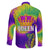 Mardi Gras Family Matching Long Sleeve Bodycon Dress and Hawaiian Shirt Tie-dye Style - Queen LT7 - Wonder Print Shop