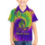 Mardi Gras Family Matching Long Sleeve Bodycon Dress and Hawaiian Shirt Tie-dye Style - Queen LT7 - Wonder Print Shop