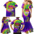 Mardi Gras Family Matching Mermaid Dress and Hawaiian Shirt Tie-dye Style - Queen LT7 - Wonder Print Shop