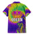 Mardi Gras Family Matching Mermaid Dress and Hawaiian Shirt Tie-dye Style - Queen LT7 - Wonder Print Shop