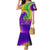 Mardi Gras Family Matching Mermaid Dress and Hawaiian Shirt Tie-dye Style - Queen LT7 - Wonder Print Shop