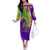 Mardi Gras Family Matching Off Shoulder Long Sleeve Dress and Hawaiian Shirt Tie-dye Style - Queen - Wonder Print Shop