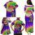 Mardi Gras Family Matching Puletasi and Hawaiian Shirt Tie-dye Style - Queen - Wonder Print Shop