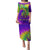 Mardi Gras Family Matching Puletasi and Hawaiian Shirt Tie-dye Style - Queen - Wonder Print Shop