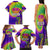 Mardi Gras Family Matching Tank Maxi Dress and Hawaiian Shirt Tie-dye Style - Queen - Wonder Print Shop