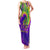 Mardi Gras Family Matching Tank Maxi Dress and Hawaiian Shirt Tie-dye Style - Queen - Wonder Print Shop