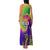 Mardi Gras Family Matching Tank Maxi Dress and Hawaiian Shirt Tie-dye Style - Queen - Wonder Print Shop