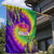 Mardi Gras Garden Flag Tie-dye Style - Queen - Wonder Print Shop