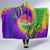 Mardi Gras Hooded Blanket Tie-dye Style - Queen