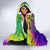 Mardi Gras Hooded Blanket Tie-dye Style - Queen