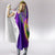 Mardi Gras Hooded Blanket Tie-dye Style - Queen