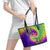 Mardi Gras Leather Tote Bag Tie-dye Style - Queen - Wonder Print Shop