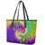 Mardi Gras Leather Tote Bag Tie-dye Style - Queen - Wonder Print Shop