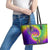 Mardi Gras Leather Tote Bag Tie-dye Style - Queen - Wonder Print Shop