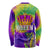 Mardi Gras Long Sleeve Shirt Tie-dye Style - Queen - Wonder Print Shop