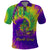 Mardi Gras Polo Shirt Tie-dye Style - Queen - Wonder Print Shop