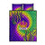 Mardi Gras Quilt Bed Set Tie-dye Style - Queen - Wonder Print Shop