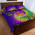 Mardi Gras Quilt Bed Set Tie-dye Style - Queen - Wonder Print Shop