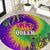 Mardi Gras Round Carpet Tie-dye Style - Queen