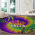 Mardi Gras Round Carpet Tie-dye Style - Queen