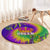 Mardi Gras Round Carpet Tie-dye Style - Queen