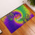 Mardi Gras Rubber Doormat Tie-dye Style - Queen - Wonder Print Shop