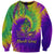 Mardi Gras Sweatshirt Tie-dye Style - Queen - Wonder Print Shop