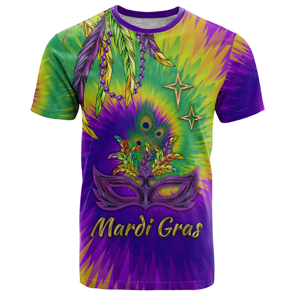 Mardi Gras T Shirt Tie-dye Style - Queen - Wonder Print Shop